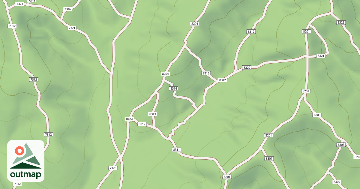 Map of USFS Motor Vehicle Use Map Trails 19236