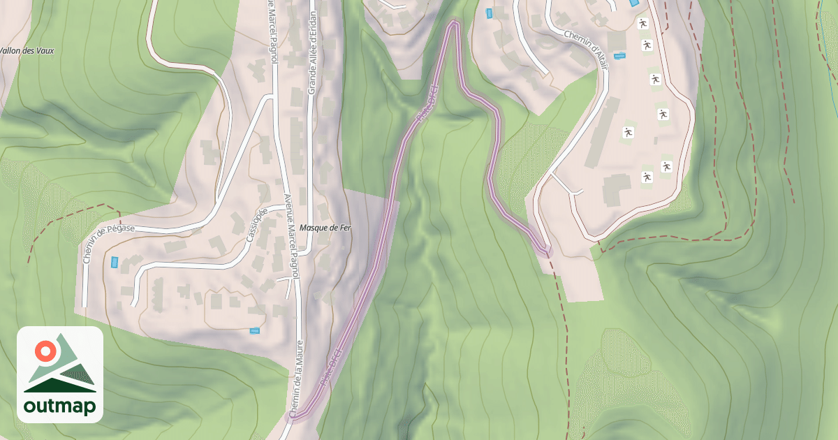 Map of Piste DFCI