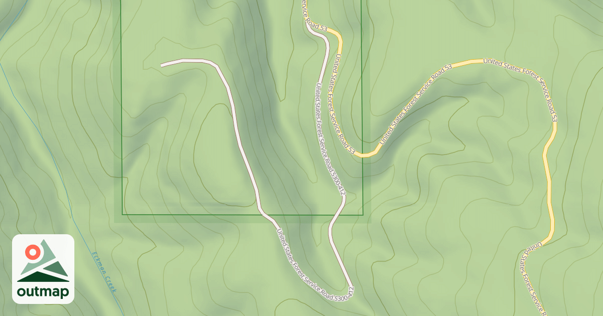 Map of USFS National Forest System Roads {BE8EBEC4-F1E6-4165-AB4B-E4639A804467}