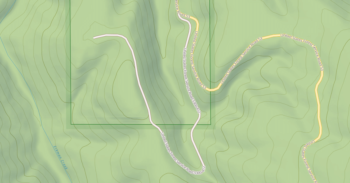 Map preview of USFS National Forest System Roads {BE8EBEC4-F1E6-4165-AB4B-E4639A804467}