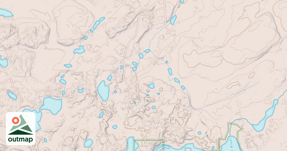 Map of FRANK LAKE SPUR A