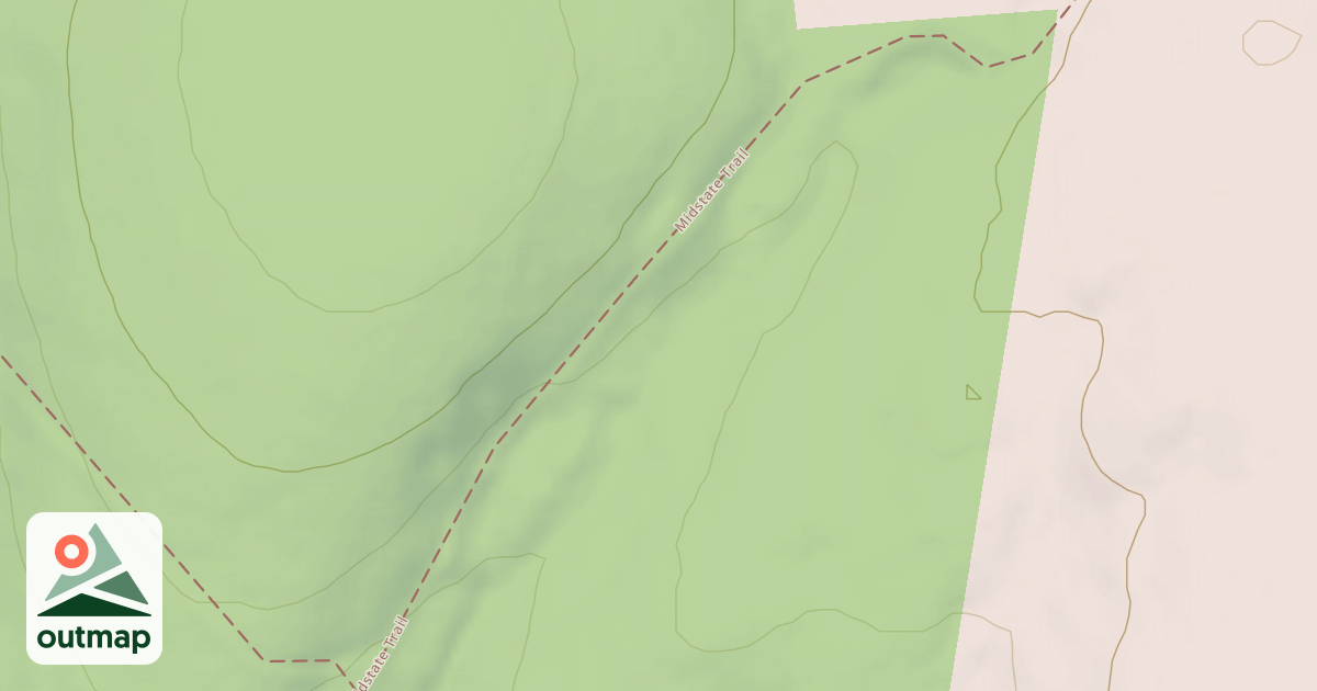 Map of Midstate Trail