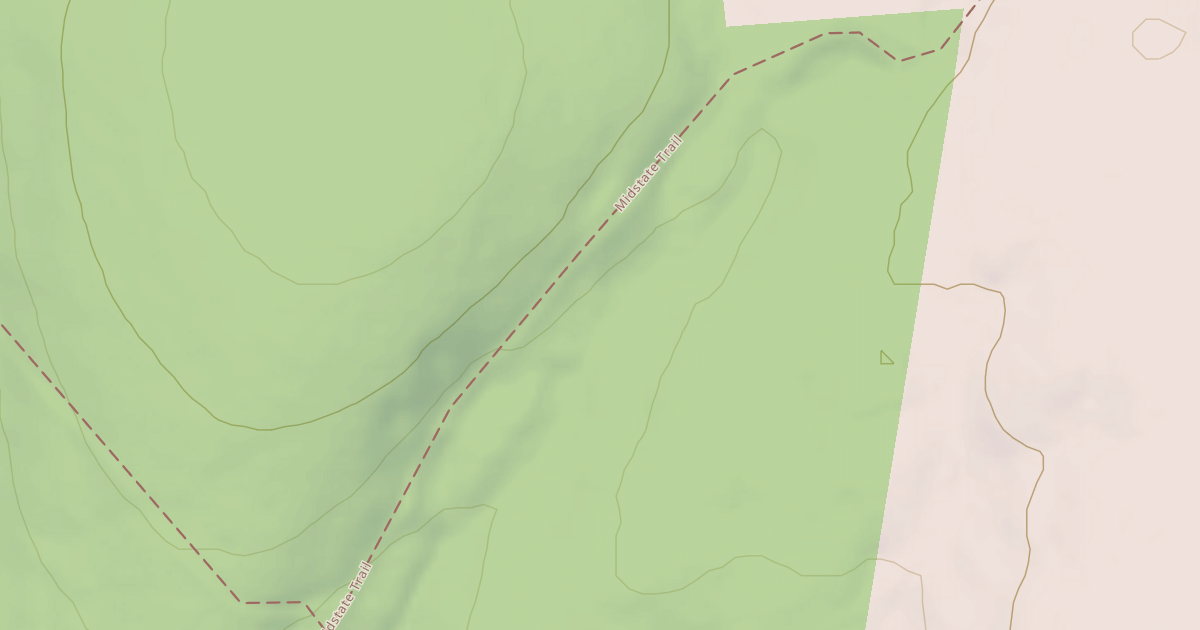 Map preview of Midstate Trail
