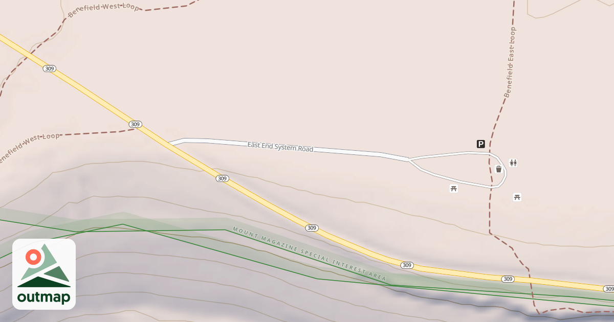 Map of BENEFIELD PICNIC AREA