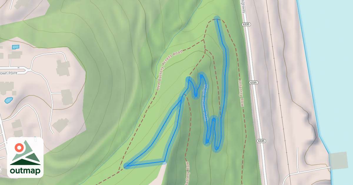 Map of Major Brown Path