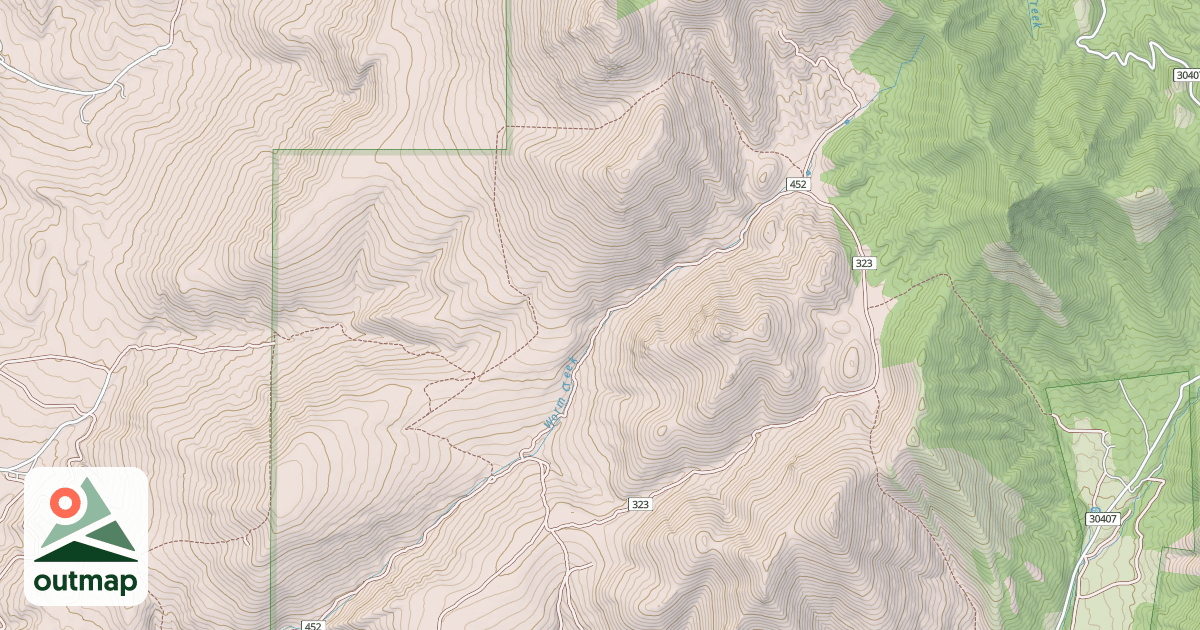 Map of Worm Creek