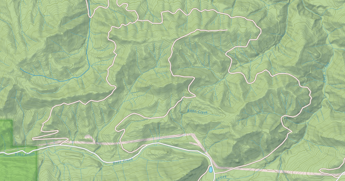 Map preview of USFS National Forest System Roads {18197352-3C7F-4F4E-8EFE-99795DF4F365}