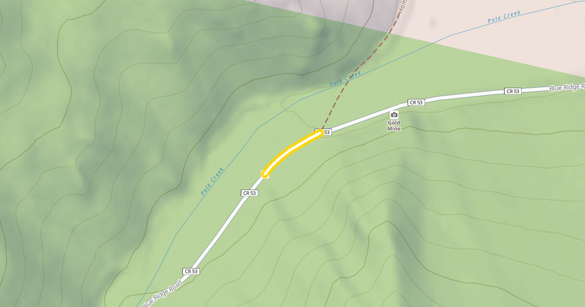 Map preview of Blue Ridge Road