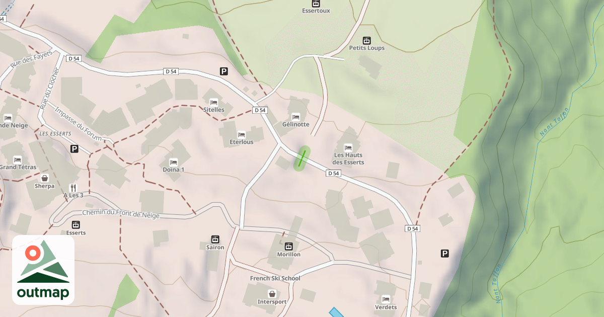 Map of Labérieu