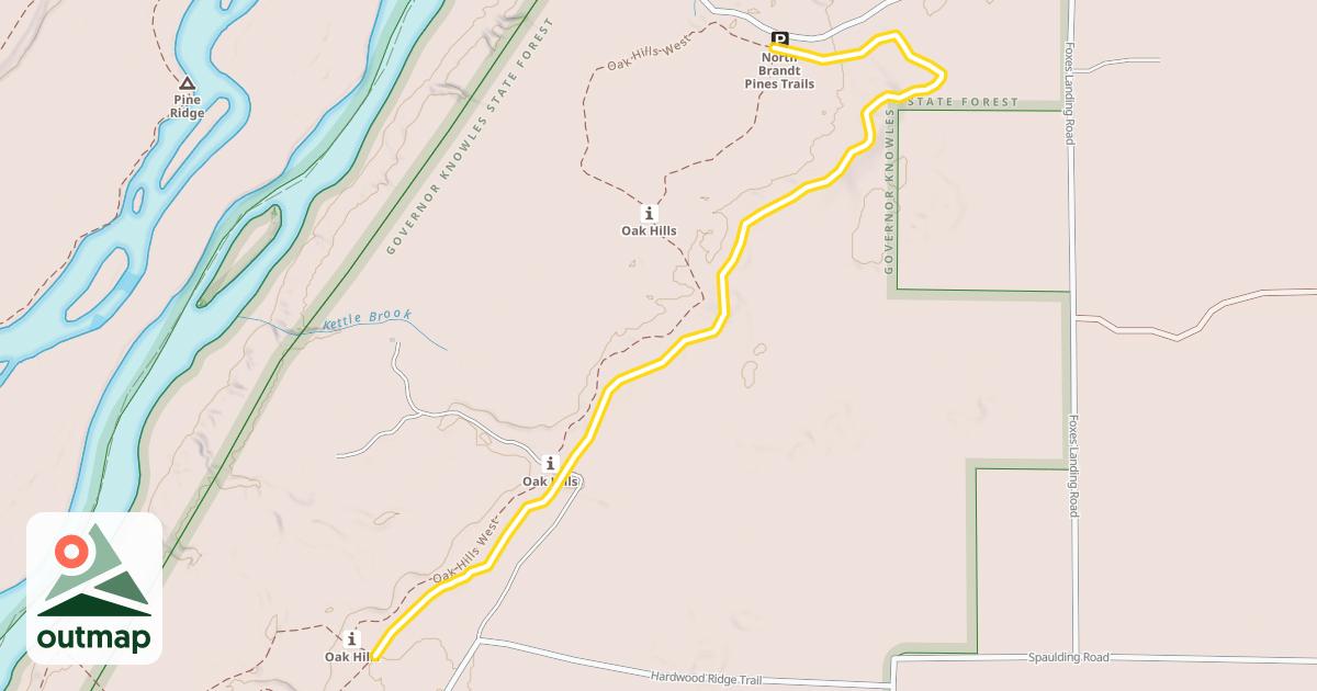 Map of Oak Hills East
