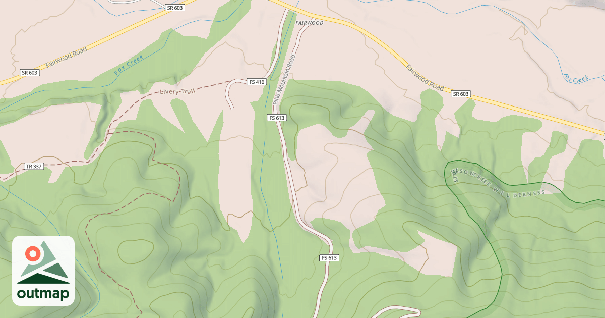 Map of PINE MOUNTAIN