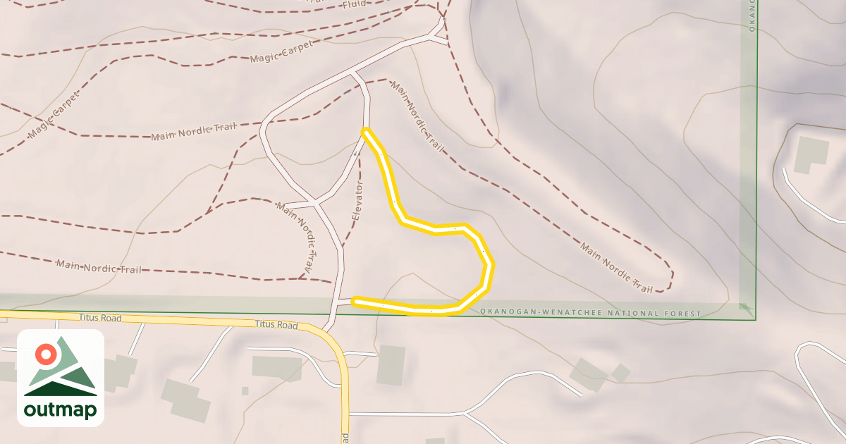 Map of Mitten Loop