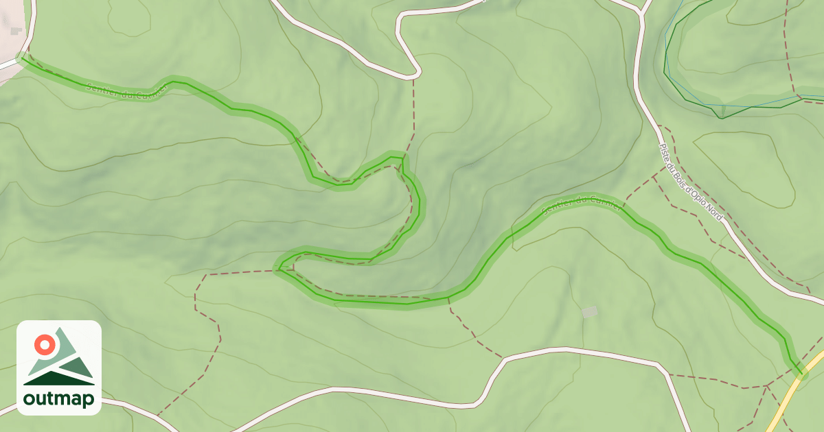 Map of Sentier du Curnier