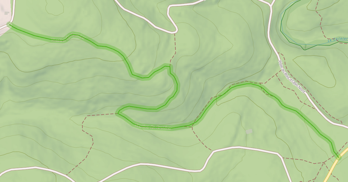 Map preview of Sentier du Curnier