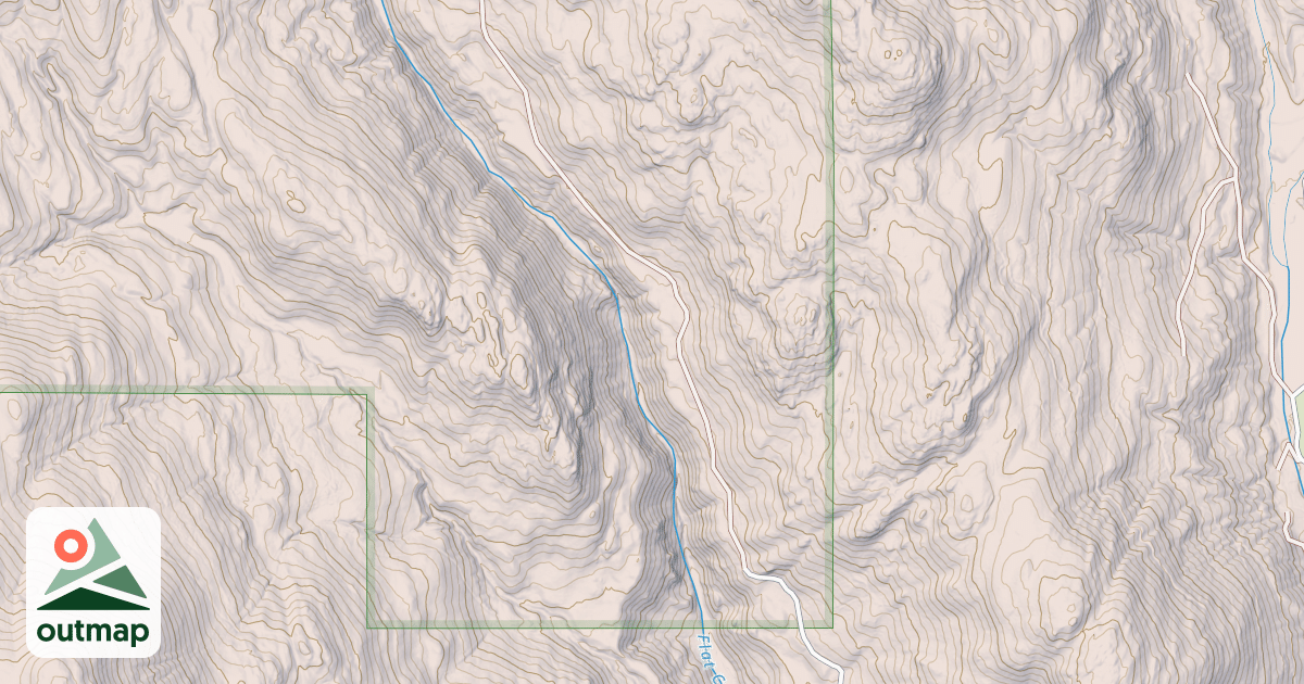 Map of FLAT CREEK