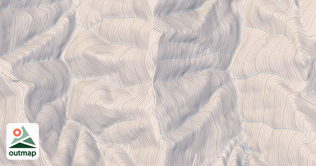 Map of CHINA GULCH