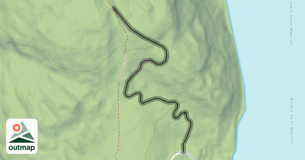 Map of 13- La Montée