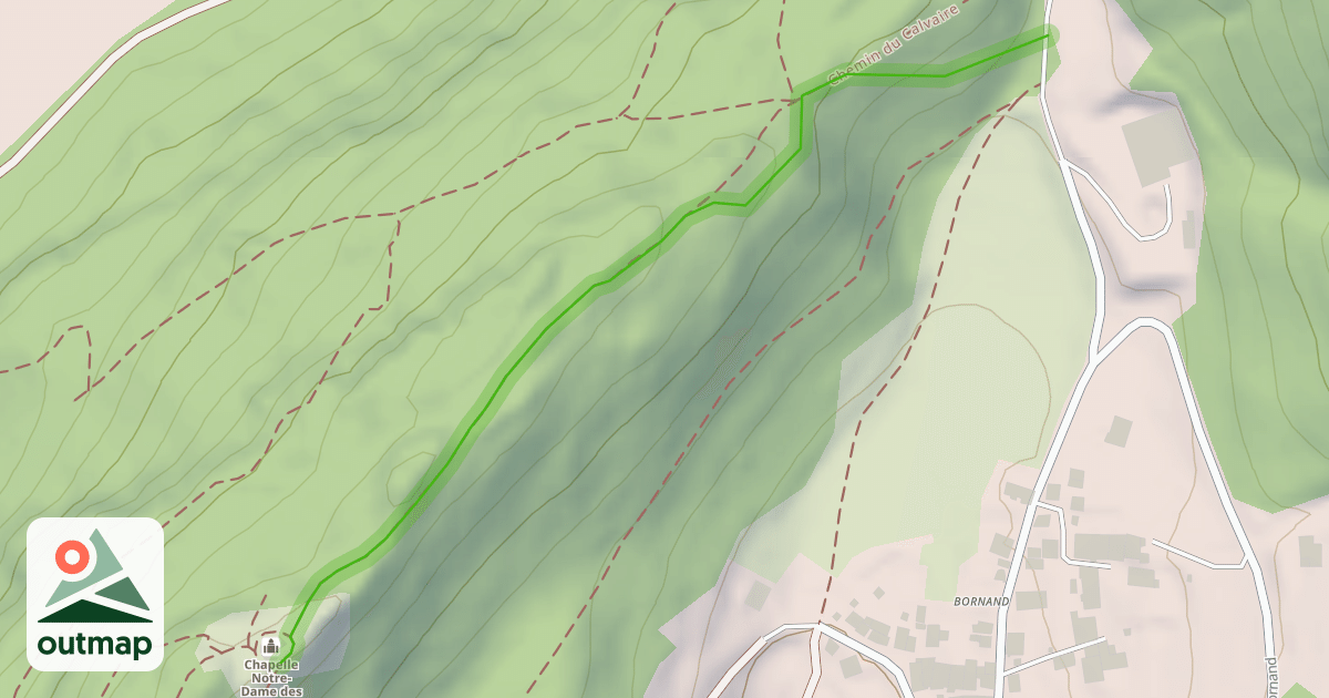 Map of Chemin du Calvaire
