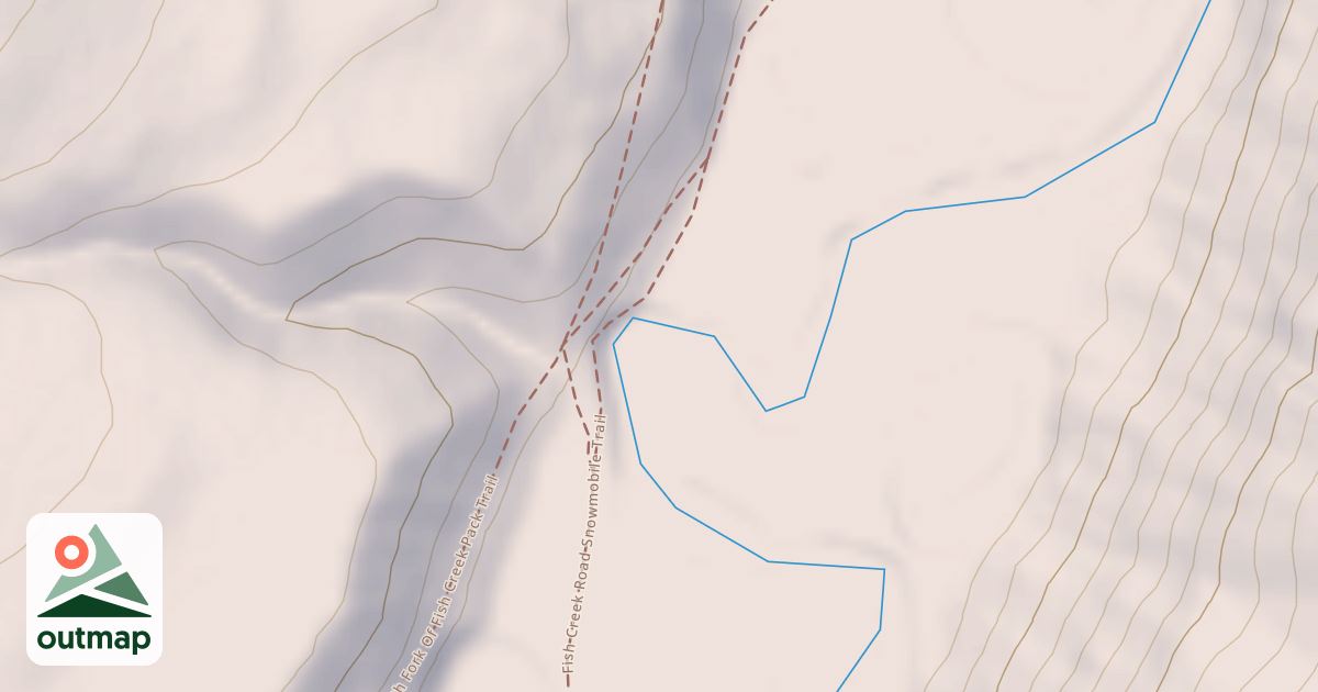 Map of Fish Creek Road Snowmobile