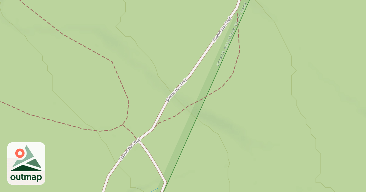 Map of Prince Gallitzin State Park Trails