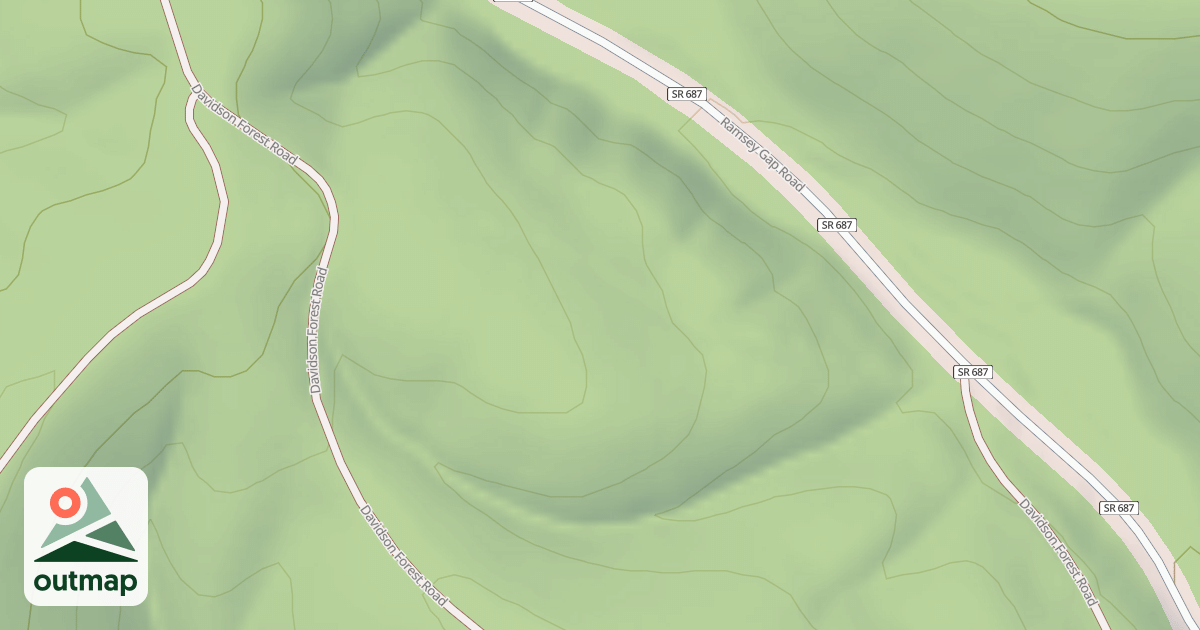 Map of DAVIDSON