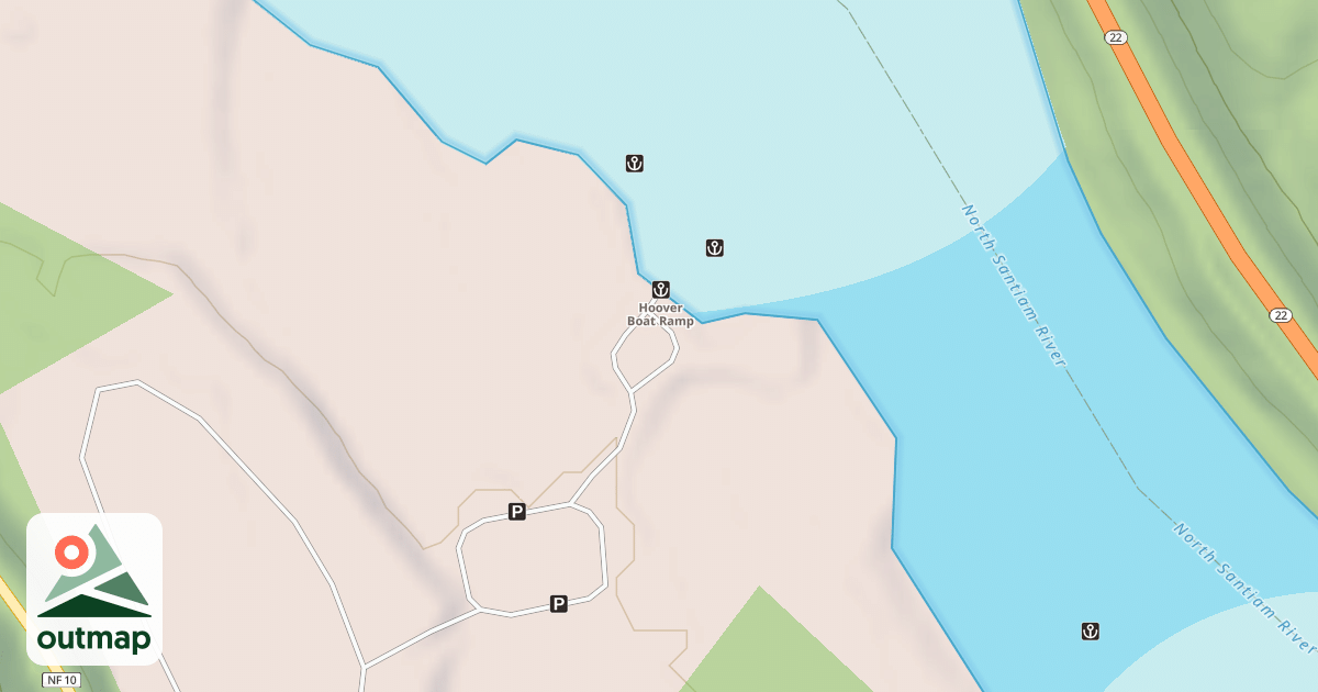 Map of HOOVER BOAT RAMP