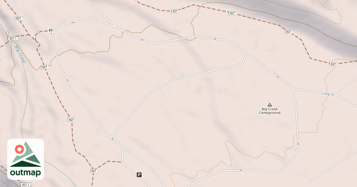 Map of BIG CK CG TIE-THRU