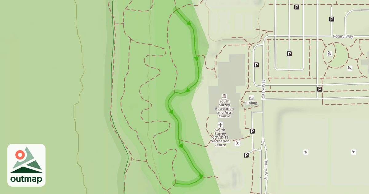 Map of Beginner Loop Trail / Junk Yard Dog