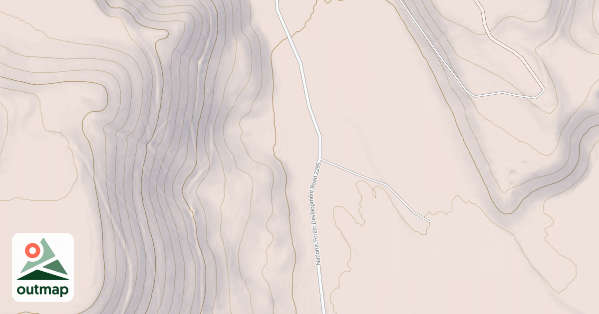 Map of ANTELOPE MOUNTAIN