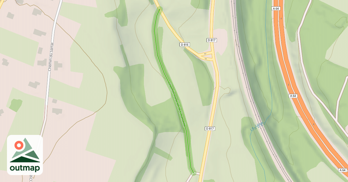 Map of Chemin rural de la Coumette