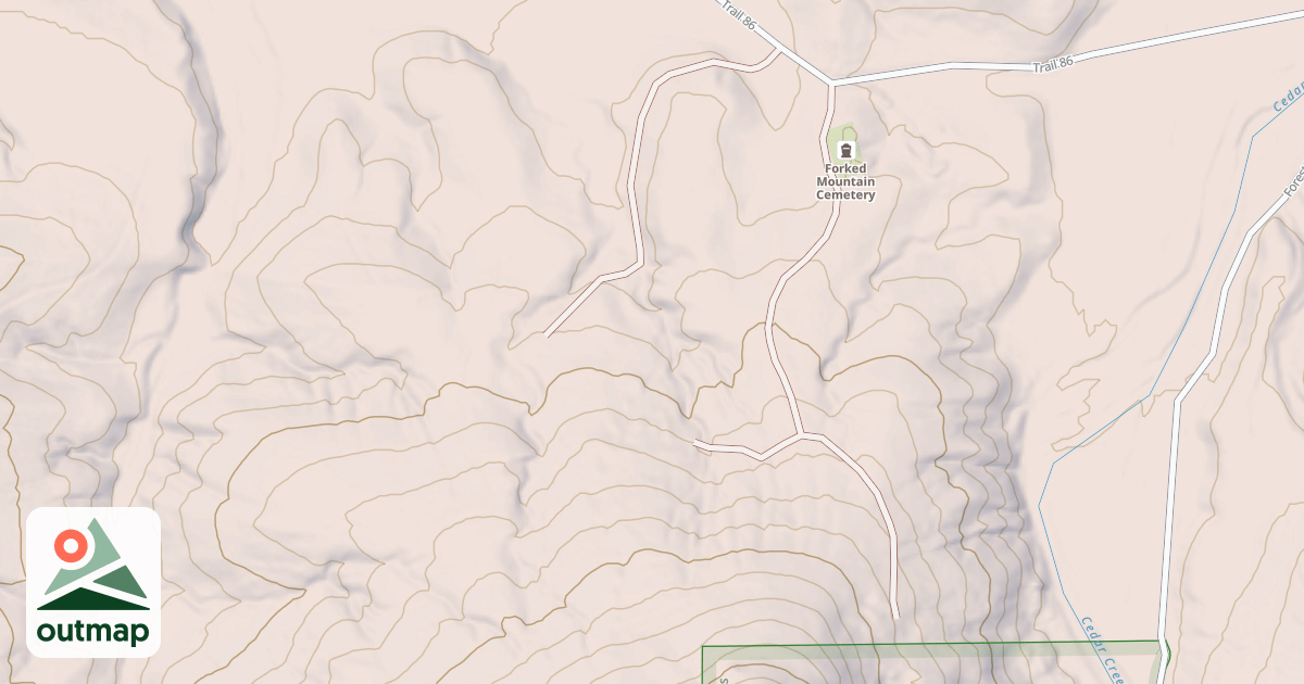 Map of USFS Motor Vehicle Use Map Roads {DF0C2486-C92C-483D-B851-F387C90A6960}