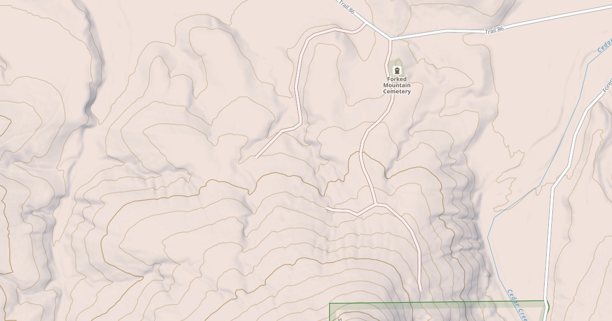 Map preview of USFS Motor Vehicle Use Map Roads {DF0C2486-C92C-483D-B851-F387C90A6960}