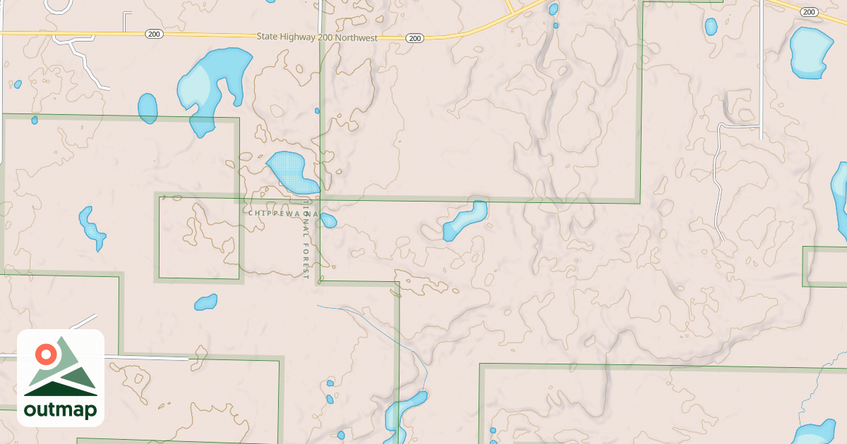 Map of MN 200 SPUR 3781