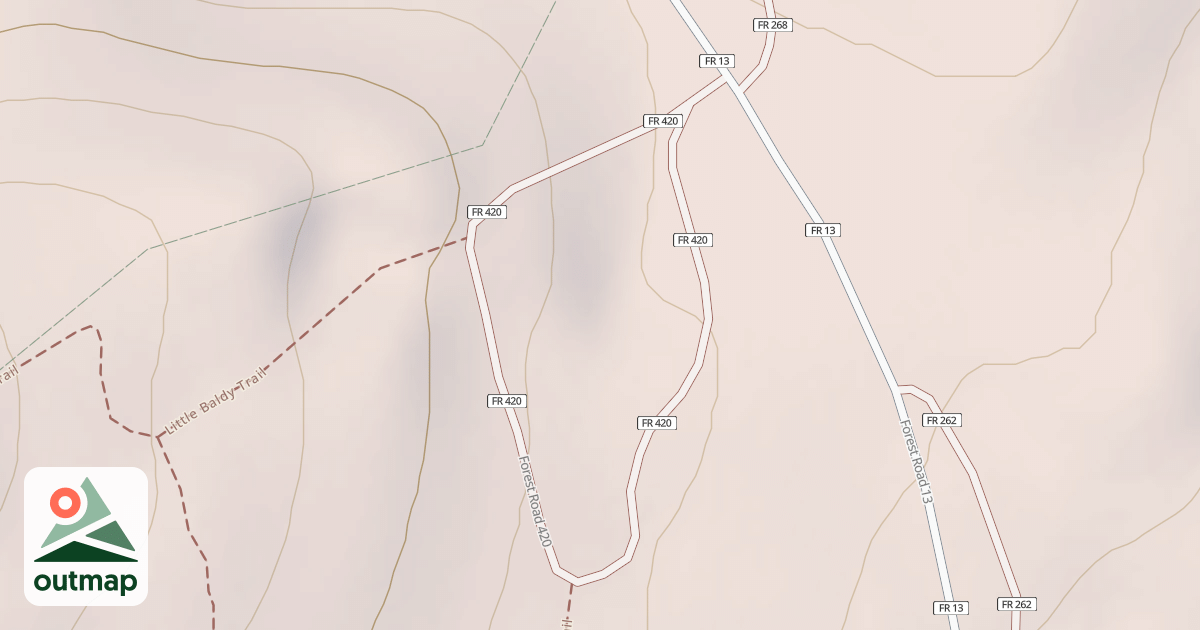 Map of USFS National Forest System Roads {3943108E-80B2-4E18-9862-8E30CE3FEB33}