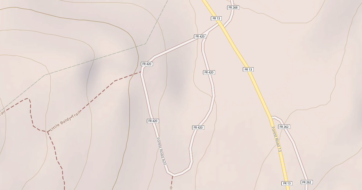 Map preview of USFS National Forest System Roads {3943108E-80B2-4E18-9862-8E30CE3FEB33}