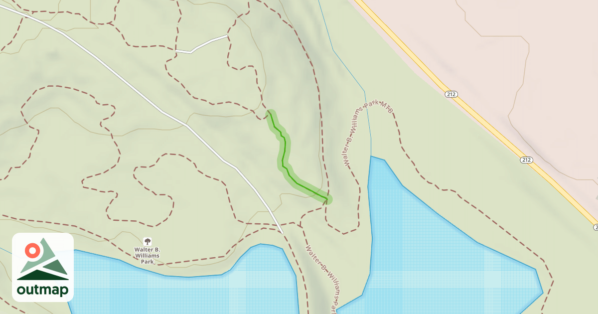 Map of Walter B MTB - Cut Through