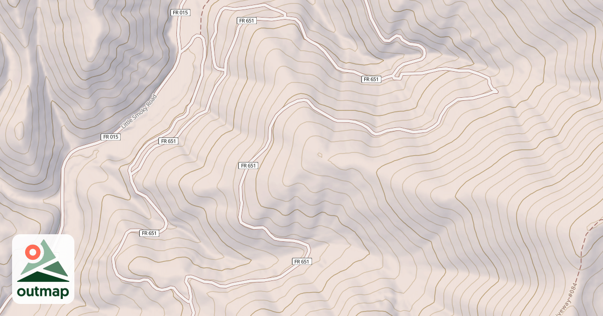 Map of PINE CREEK N JEEP SOUTH SPUR