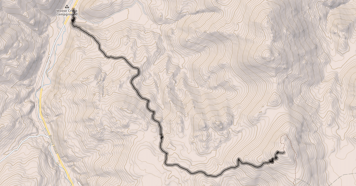 Map preview of Moose Ridge Trail