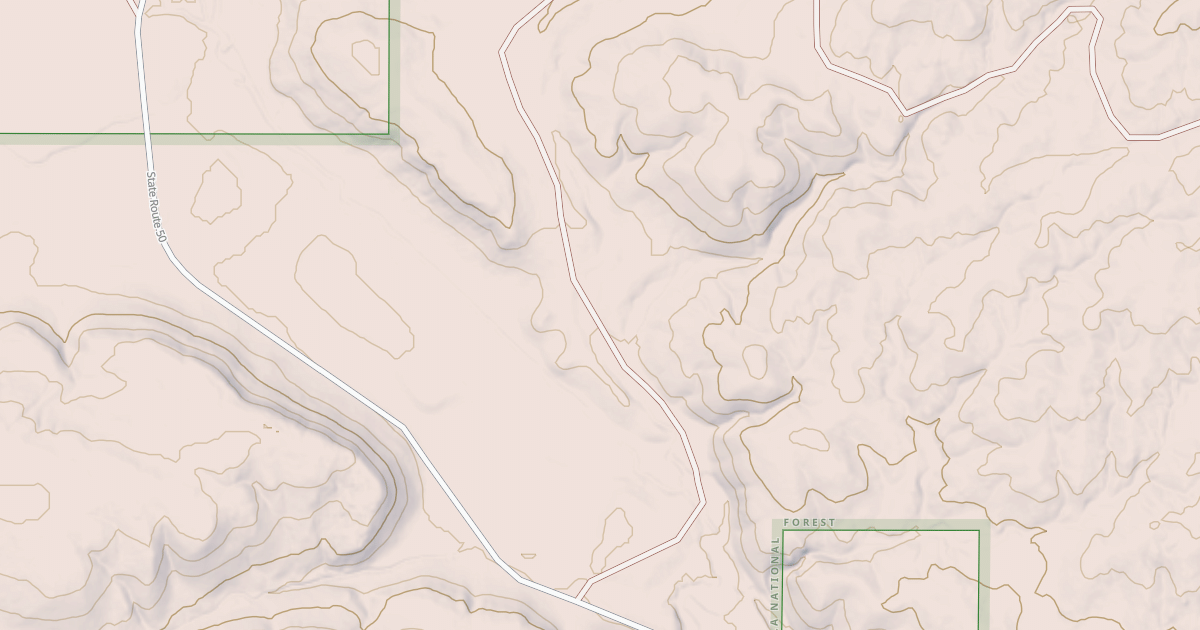 Map preview of USFS Motor Vehicle Use Map Roads {71D53958-172C-4AC5-9046-445E4981E440}