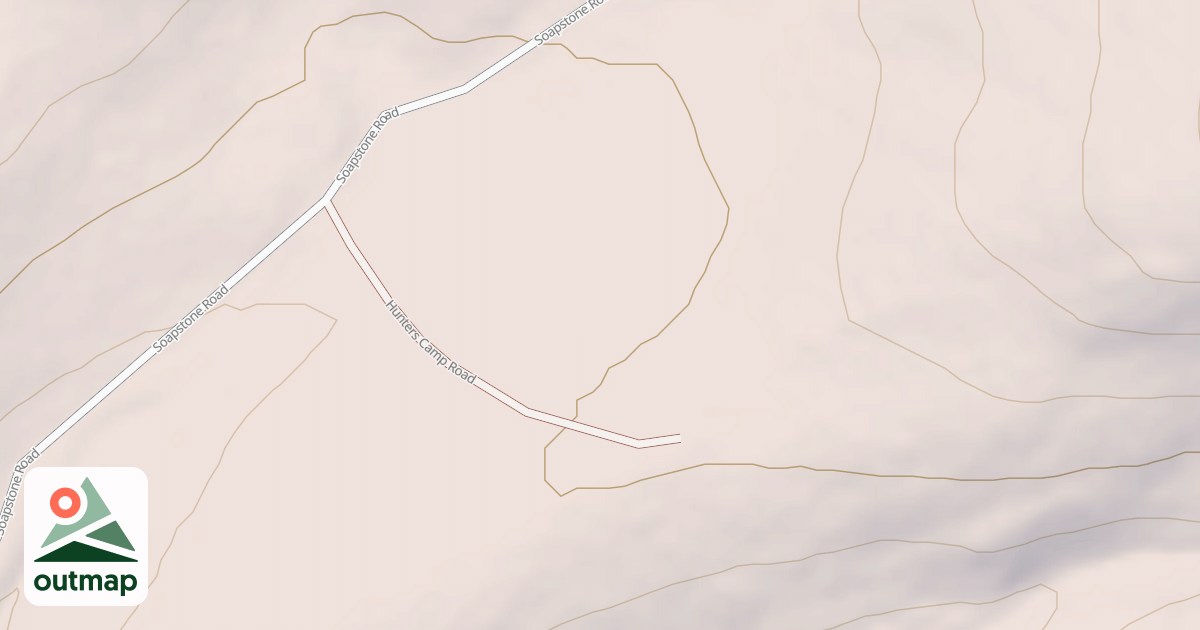 Map of HUNTERS CAMP