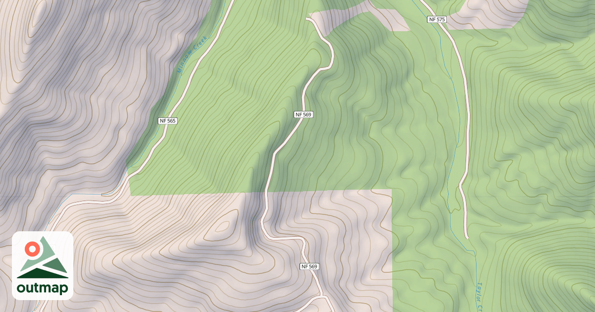 Map of MINNOW RIDGE