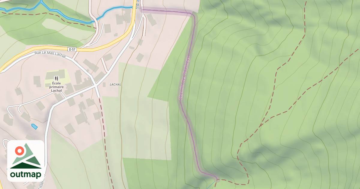Map of Chemin des Sapineys