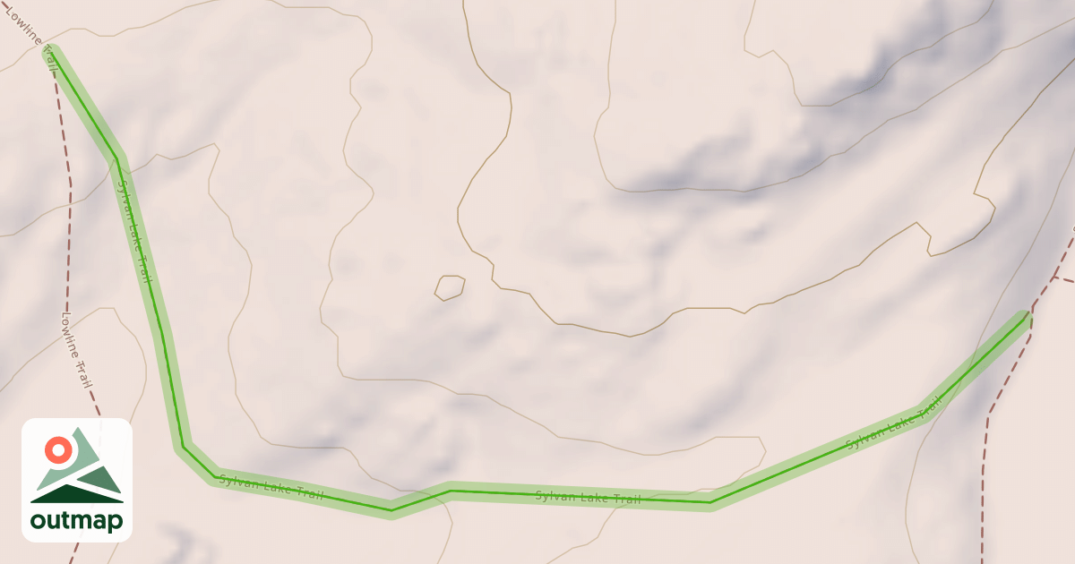 Map of Sylvan Lake Trail