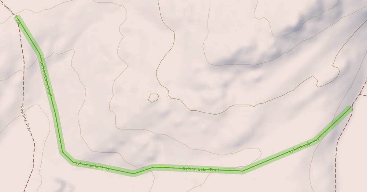 Map preview of Sylvan Lake Trail