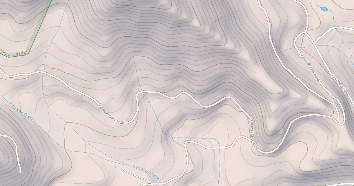 Map preview of CARAWAY CREEK