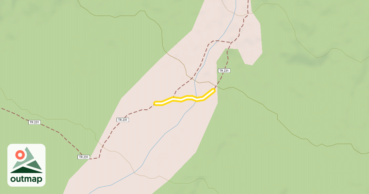 Map of Kalama Ski Trail