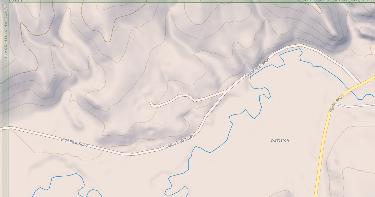Map preview of CASTLE CREEK