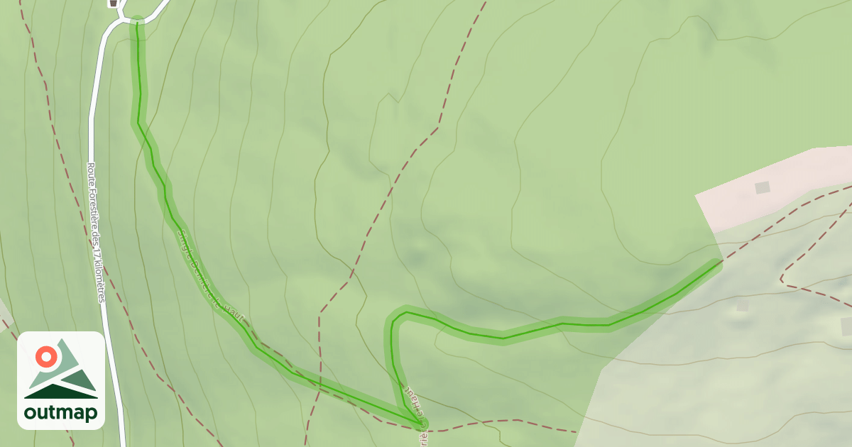 Map of Single Derrière le Haut