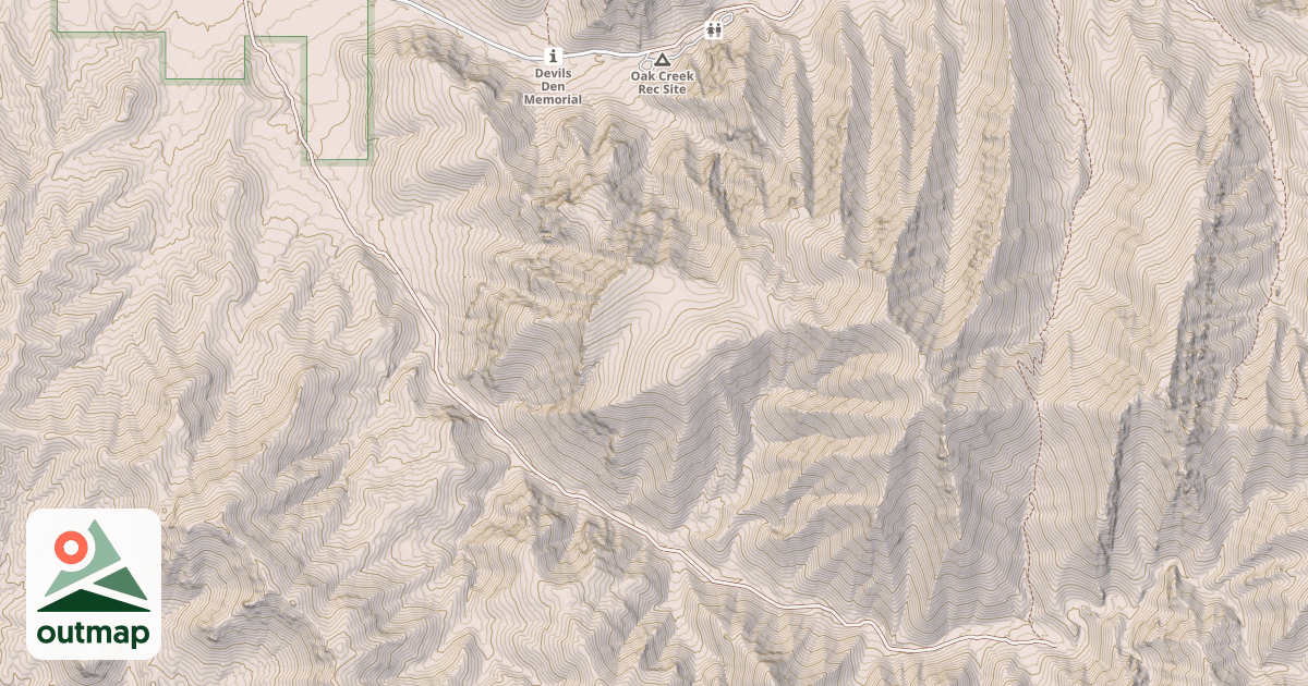 Map of DRY CREEK