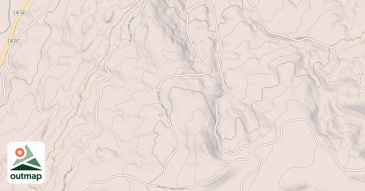 Map of BRADY CREEK F